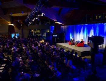 Kim Cattrall is interviewed at the Whistler Film Festival's Signature Series event Whistler Film Festival